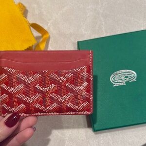 Goyard Red Card Holder